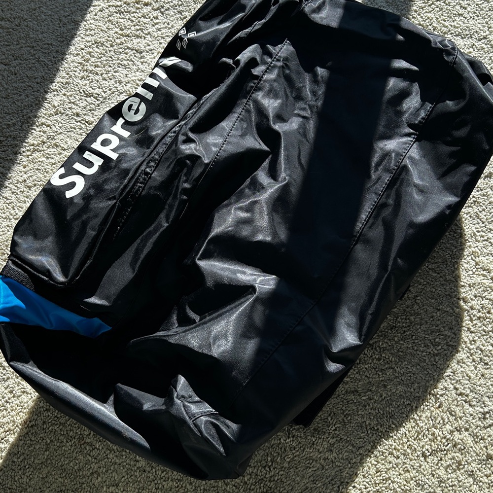 Supreme Black Duffel Bag